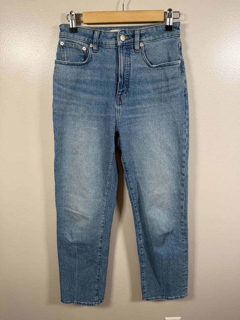 Madewell Curvy 90s Straight Jeans Size 26 Rondell Wash Blue Denim High Rise